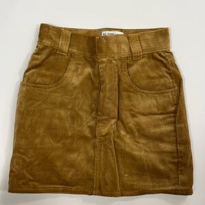 Re/done corduroy mini skirt
